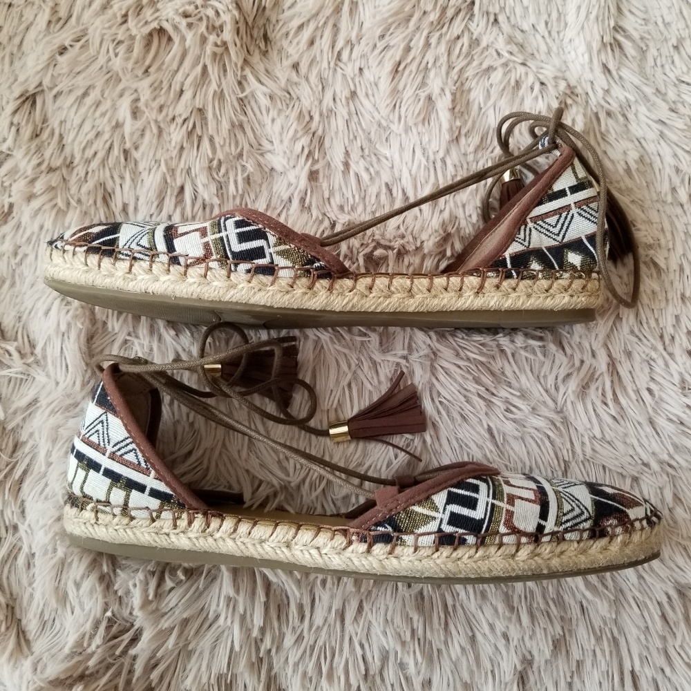 Franco Sarto Dream Tribal Weave Espadrilles Flats - Picture 3 of 4
